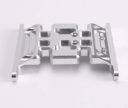 SCX10 Center Skid Plate Transmission Mount for 1/10 Axial RC Crawler Car Aluminum Upgrade Parts (Black) in Saudi Arabia