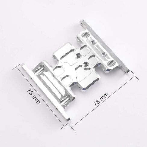SCX10 Center Skid Plate Transmission Mount for 1/10 Axial RC Crawler Car Aluminum Upgrade Parts (Black) in Saudi Arabia