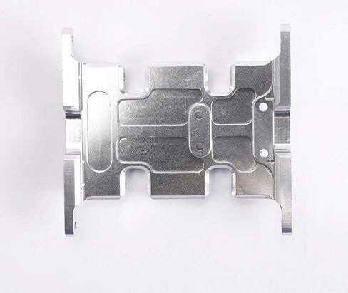 SCX10 Center Skid Plate Transmission Mount for 1/10 Axial RC Crawler Car Aluminum Upgrade Parts (Black) in Saudi Arabia