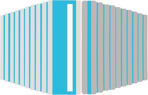 PATIKIL 22 Pcs Dyslexia Reading Tools, 2 Sizes Reading Tracker Guided Reading Strips with Transparent Strip Colored Overlay Highlight Bookmarks for Teacher, Blue in Saudi Arabia