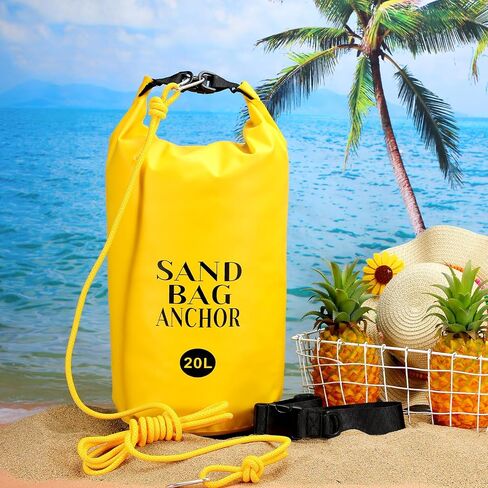 ShinyRelief 2 Set Pool Floats Anchors, 20L Waterproof Water Sand Bags Beach Anchors Kit for Beach Floats, Rafts, Pool Toys and Inflatables in Saudi Arabia