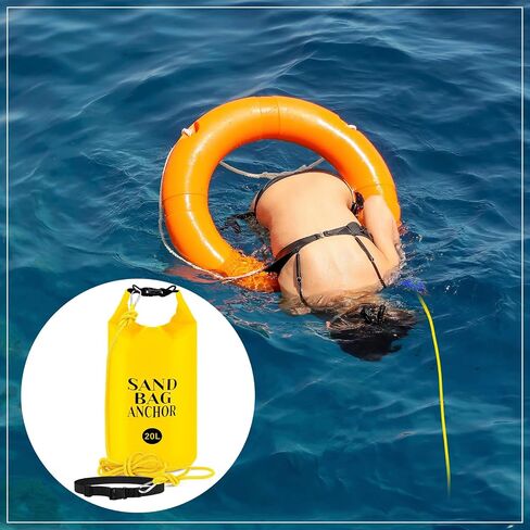 ShinyRelief 2 Set Pool Floats Anchors, 20L Waterproof Water Sand Bags Beach Anchors Kit for Beach Floats, Rafts, Pool Toys and Inflatables in Saudi Arabia