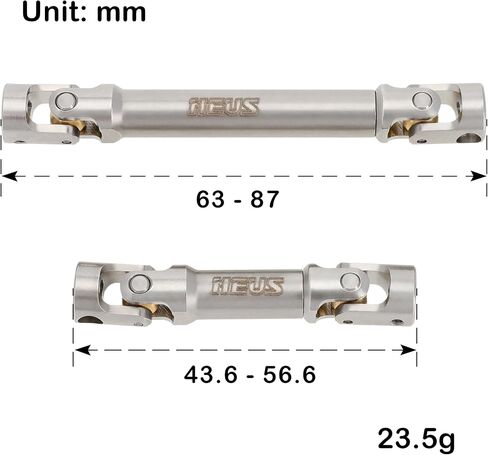 MEUS RACING Steel TRX4M Driveshaft, Drive Shaft for TRX4M High Trail K10/F150 1/18 RC Crawler Upgrade Parts in Saudi Arabia