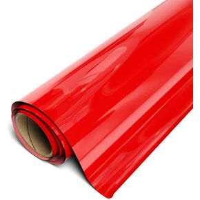 Siser EasyWeed Heat Transfer Vinyl 11.8" x 2FT Roll - Compatible with Siser Romeo/Juliet & Other Professional or Craft Cutters - Layerable - CPSIA Certified (Bright Red - HEX #CE2B37)