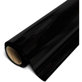 Siser EasyWeed Heat Transfer Vinyl 11.8" x 2FT Roll - Compatible with Siser Romeo/Juliet & Other Professional or Craft Cutters - Layerable - CPSIA Certified (Matte Black - HEX #313030)