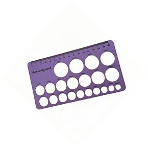 WYBDANS Safety Eye Sizer Tool,Effortlessly Measure Safety Eyes from 10mm to 30mm Size，Perfect for DIY Stuffed Animals Eyes, Doll Making, and Crafting Supplies(Purple)