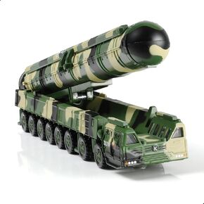 1/144 DF-41 قاذفة الصواريخ طراز سيارات لعبة Toy Alloy Die-Cast Metal Military Model Model Collection To Toy Military Athrosists Collection أو Gift (627205)