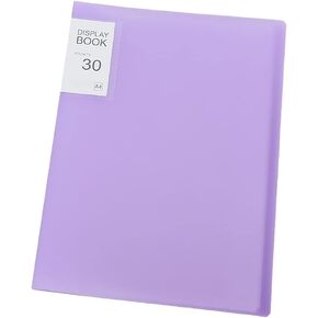 Purple Diamond Storage Book - A4 Portfolio Folder for 60 Picture Pics, 30 Pages - 12.2x9.1in