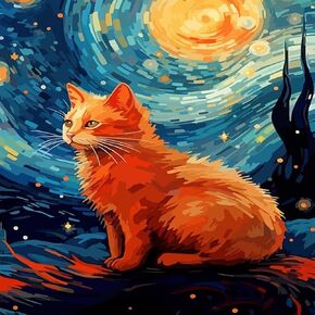 yiyue Diamond Art Painting kits للمبتدئين ، مجموعة الطلاء الرقمية الكاملة 5D Drill 5D ، لوحة Cat Diamond للبالغين ، الطلاء DIY بأرقام لديكور الجدار المنزلي 12x12inch ، رقم 21