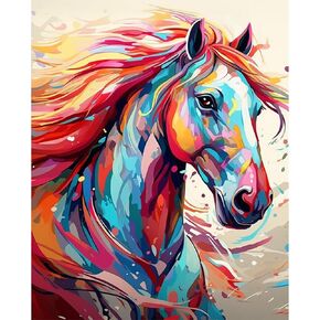 Arttoplus Street Coffee Paint by Numbers Kit for Adults- Landscape Painting by Numbers for Adults, Scenery Acrylic Oil Painting Kit for Home Decoration 16X20 Inch