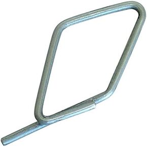 Lucky Line Galvanized Steel Diamond Tag Fasteners, 100 per Package (74800)