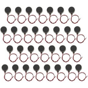 30PCS 10mmx3.4mm Mini Vibration Motors DC 3V 11000rpm Flat Coin Button-Type Micro DC Vibrating Motor for Mobile Cell Phone Pager Tablet Household Appliances in Kuwait