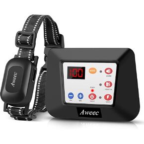 Wireless Dog Fence, 2024 Electric Fence for Dog & Training Collar with Remote, Wireless Dog Boundary Containment System, Adjustable & Rechargeable Collar for Medium,Large (For 2 Dogs) (For 2 Dogs)