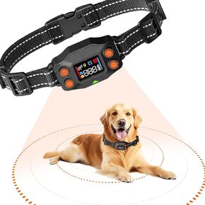 Wireless Dog Fence System, Smart Electric Dog Fence Collar with 3 Working Modes and Memory Function, Waterproof & Rechargeable Pet Containment System, Radius Up to 25-999 Yards, Outdoor Use Only
