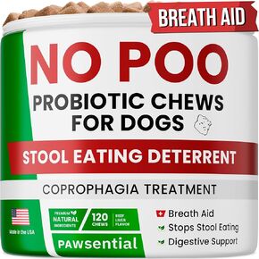 Advanced Dog Probiotics & Digestive Enzymes |Gut Health| Chews for Digestion, Allergy Yeast, Itchy Skin- Prebiotics Fiber Supplement - Diarrhea Gas Upset Stomach Relief Treats - 120 Chews