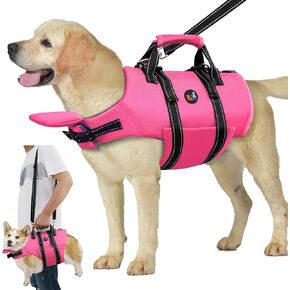 Dogcheer Dog Life Jacket with Back Zipper, High Buoyancy Puppy Swimming Vest, Dog Life Vest for Boating, Reflective Pet Floating Swim Vest PFD for Small Medium Large Dogs-Green,XS