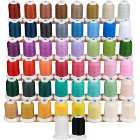 100 ٪ Matt Matt Machine Thread 72 Robools 40wt كل التخزين المؤقت 500 متر (550 عامًا) للأخ Babylock Janome Singer Pfaff Husqvarna Bernina Machines and Sewing Machines by New Brothread