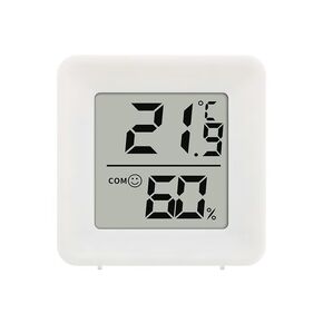 Digital Hygrometer Thermometer, Indoor LCD Temperature and Humidity Monitor, White