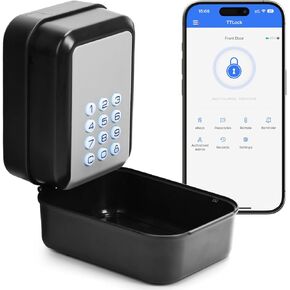مربع قفل المفتاح الذكي مربع قفل Bluetooth الإلكترونية مع التحكم في التطبيق وأنواع رمز الدبوس ، مشاركة صندوق قفل الجدار Ekey لمكتب Airbnb Realtor House Office