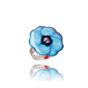 Handmade Big Round Adjustable Statement Ring Jewelry for Women (Style N 15 - Coral Red)