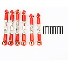 RCAWD Bolded Turnbuckles Link Tie Rod 6pcs for Arrma Big Rock V3 Typhon 3S Typhon Mega 550 Upgrade Parts