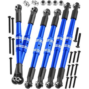 RC Turnbuckles Tie Rods Linkage Set Exproodes Part for 1/10 Kraton 4x4 4S V2 ، Outcast 4x4 4S V2 ، Aluminum Aluminucts Turnbuckles Links Camber Links Rox ، Navy Blue