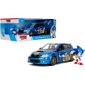 Sonic The Hedgehog 1:24 2012 Subaru Impreza WRX STI Die-cast Car & Sonic Figure, Toys for Kids and Adults