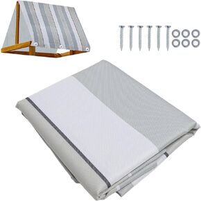 Swing Set Accessories, Swing Set Canopy Replacement Canopy Waterproof Cover Outdoor Swingset Shade Swing Set Replacement Tarp for Outdoor Playground Replacement Canopy Playground Roof Canopy(Gray)