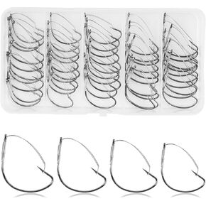 Weedless Wacky Rig Hooks Wacky Worm Fishing Hooks with Weed Guard Wide Gap Stainless Steel Worm Hooks for Bass Fishing Soft Stick Worm Baits