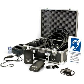 Williams Sound FM ADA KIT 37 RCH RECHARABLE FM ADA KIT ، الإعداد البسيط والتشغيل ، نطاق تشغيل 150 "، عمر بطارية المتلقي 100 ساعة ، يلبي إرشادات إمكانية الوصول إلى ADA 2010 الجديدة 2010