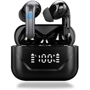 AI Translation Earbuds Real Time, 3 in 1 Language Translator Earbuds in Real Time 144 Languages & Accents, Translation Headphones Wireless Bluetooth Earbuds APP (Black, Small)