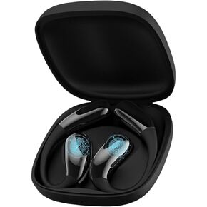 One-Click Translator Earbud, Language Translator Earbuds, A38 Wireless Translation Earbuds Real Time, AI Translation Earbuds, OWS Ear Bud Translator Device for Business Travel (Black)