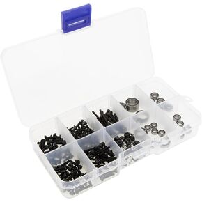 MEUS RACING Ascent 18 Bushings Bearings Screws 236pcs Kit for Redcat Ascent-18 1/18 RC Crawler Upgrade Parts