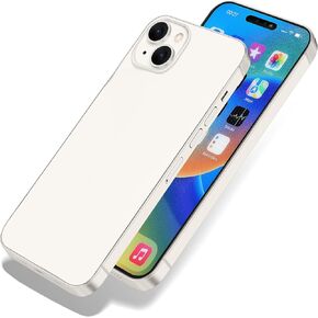 Dummy Fake Prop Phone Compatible with iPhone 14 - Non-Working Store Display - Kids Pretend Play Phone That Looks Real - White Home Screen