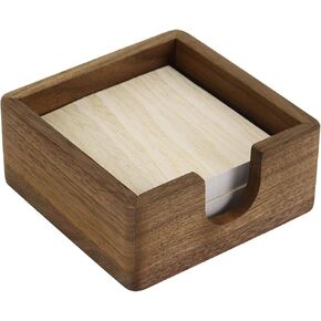 Multibey Walnut Wood Sticky Note Holder ، American American Walnut Post It Not Dispenser Self Stick Notepad Holder Supplies Supplies for Office School Home ، Gift
