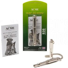 THE ACME | Dog Training Whistle Number 535 | Good Sound Quality, Weather-proof Whistles | Designed and Made in the UK | Nickel Silver