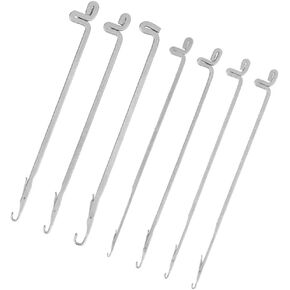 DELORIGIN 28pcs Latch Crochet Hooks Steel Sewing Needles Embroidery Threads Knitting Picker Snag Fixer Sweater Repair Tool for DIY Weave Knitting Revamping Clothes Threading Beads Woolen Crafts