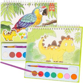 Paint with Water Books for Kids Watercolor Coloring Book Mess Free Watercolor Painting Set, Easter Basket Stuffers, Arts and Crafts Birthday Gifts for Kids Boys Girls (House)