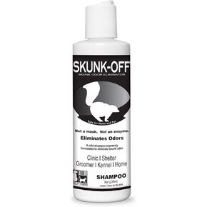 Skunk Off Pet Shampoo-على استعداد لاستخدام مزيل الرائحة الظربان للكلاب والقطط والسجاد والسيارة والملابس والمزيد-شامبو غير إنزيم غير طبيعي (جالون واحد)
