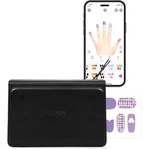 NAILPOP Nail Art Printer Machine - Digital Nail Design Machine Printer that comes w/ 10 Sheets of Nail Sticker Paper | Wireless & Automatic Nail Art Machine | Limitless Design & Easy Navigation (PINK)