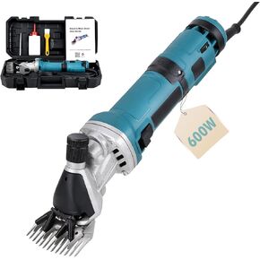 600W CLIPPERS CLIPPERS ELECTRY ، قص الصوف ، آلة قص الحيوانات المحترفة مع شفرة ، 6 سرعات قابلة للتعديل للماشية المزرعة طقم للاستمالة للأغنام