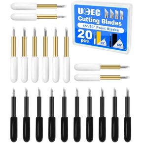 UCEC 40 PCS Premium Fine Point Replacement Blades Compatible with Cricut Maker 4/Maker 3/Explore 4/Explore Air 2/Air 3 Cutting Machines, Replacement Cutting Blades for Slicing Cuts Glitter Vinyl