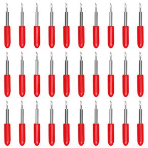60pcs شفرات بديلة لـ Cricut Explore Air/Air 2 Maker Expression - تشمل 30pcs 45 قياسيًا ، و 20pcs 60 Deep Cut ، و 10pcs 30 شفرات قطع النقاط الدقيقة