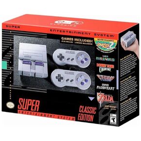 Video Game Console for SNES Classic Edition SpuerNES Mini System, Pre-load 21 Official SNES Original Games