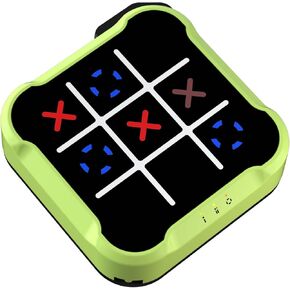 Electronic Tic Tac Toe Bolt Game, Handheld Digital Board Game Console, Electric Puzzle Game for Educational and Memory Growth, Portable Travel Games for Car Ride, Gift Ideal for Kids and Adults