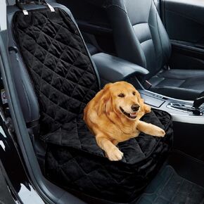 Elegant Comfort Premium Front Seat Car Protector for Pets, Luxury Micro Suede Car Seat Cover, Waterproof and Durable, Seat Cover Suited for Heavy Duty Use for Cars, Trucks and SUVs, Gray
