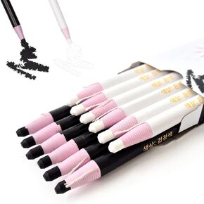 Coelo Peel-Off China Markers 12 Pack (White 6p+Black 6p) Harming Pency Pency Pencil Variety Tower