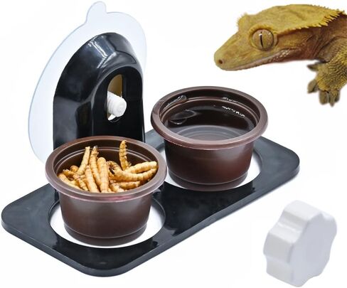 100pcs 1oz Crested Gecko Food and Water Feeding Cups, Reptile Feeder Bowls, for Lizard and Other Small Pet Ledge Accessories Supplies in Saudi Arabia