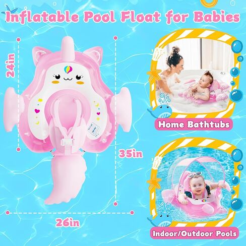 EagleStone Pool Float with Canopy, Swimming Pool Float, Baby Pool Float 3-36 Months, Fun Gifts Pool Toys for Pool Game, Baby Float with Canopy in Saudi Arabia