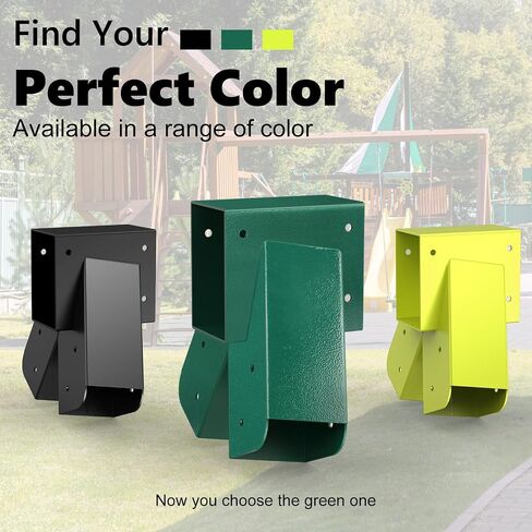Swing Set Brackets, Heavy Duty Swingset Hardware Set with Mounting Accessories 4x4 A Frame Swing Kit Bracket DIY for Playground Outdoor Green 2PCS in Saudi Arabia